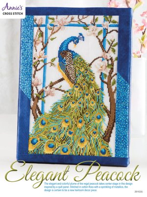 cover image of Elegant Peacock Cross Stitch Pattern